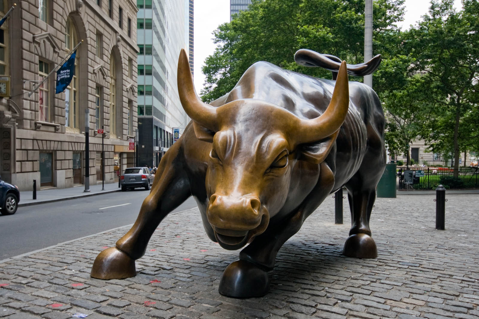 Photo of Wall Street&#039;s Charging Bull bronze sculpture