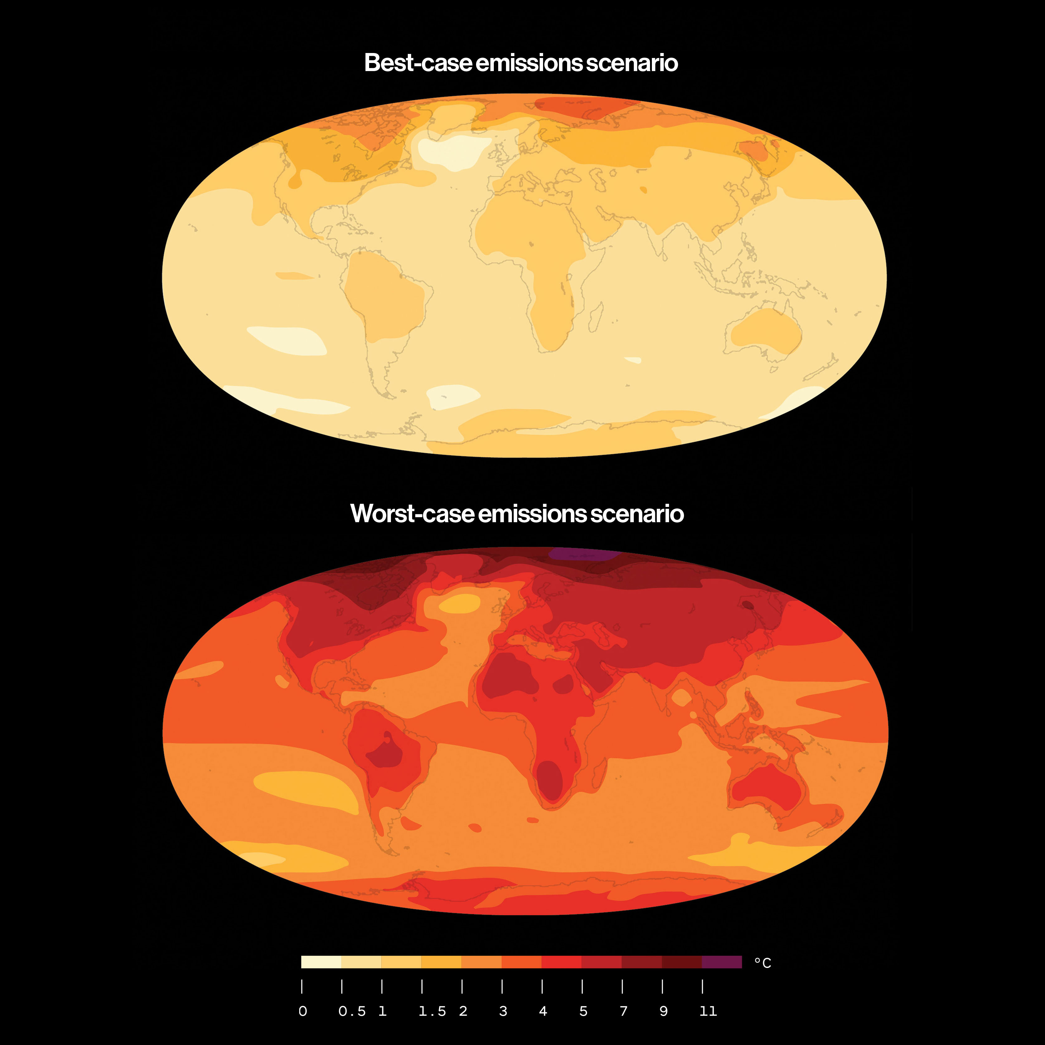 Heat maps of earth