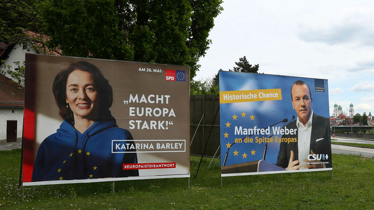 European Parliament election posters in Germany