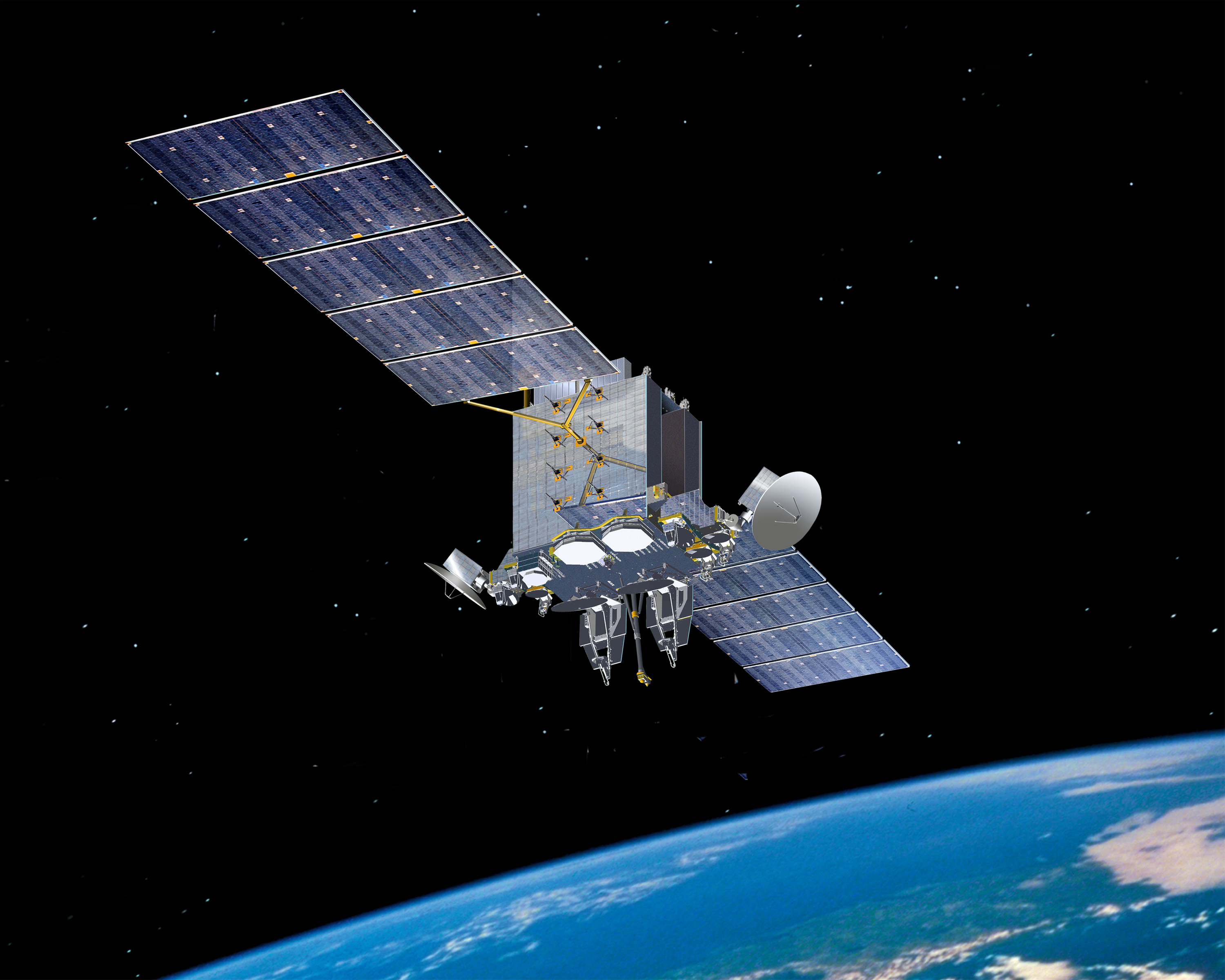 Photo of a military satellite