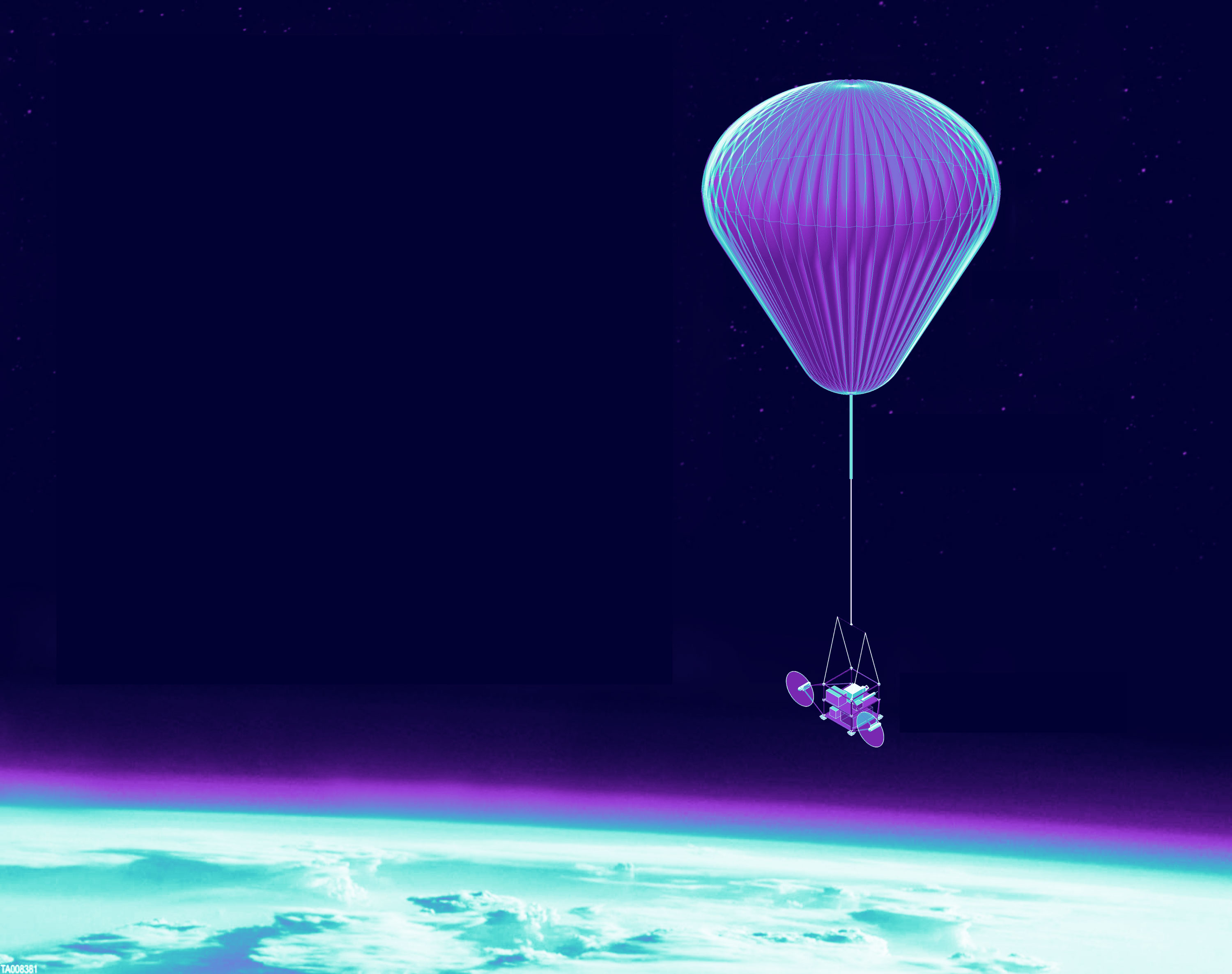 An early illustration of the SCoPEx balloon.  