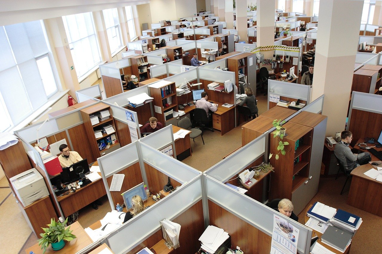 Office workers in Russia