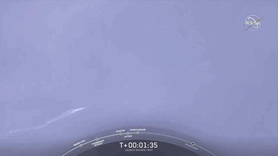 SpaceX in-flight abort test