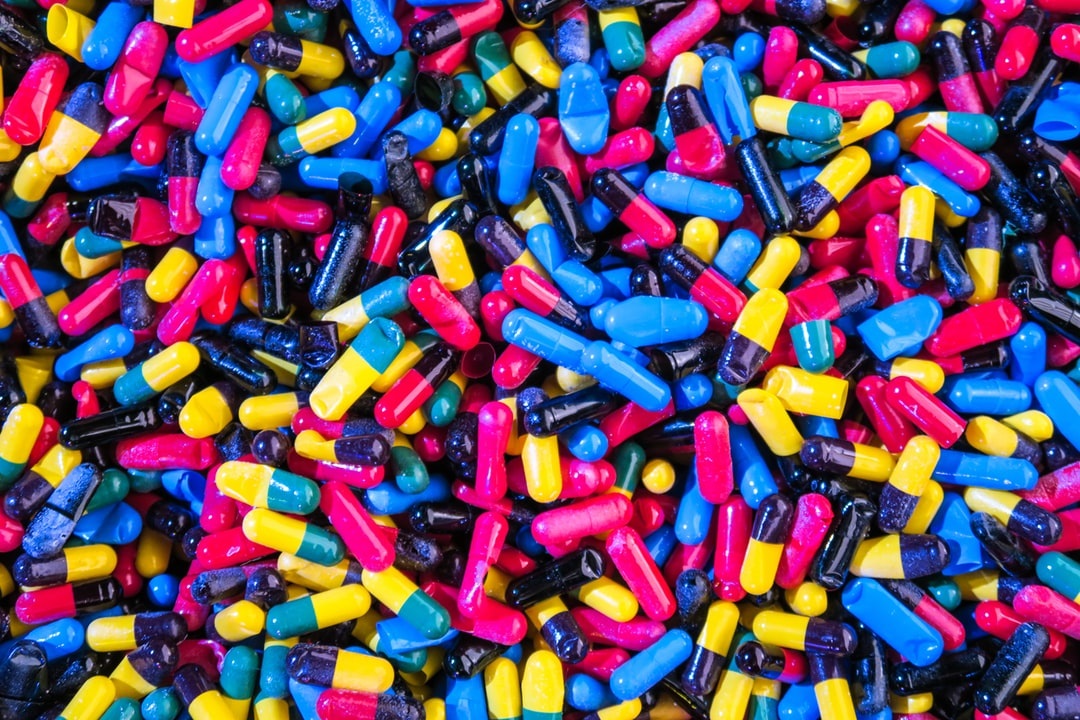 An image of brightly coloured pills