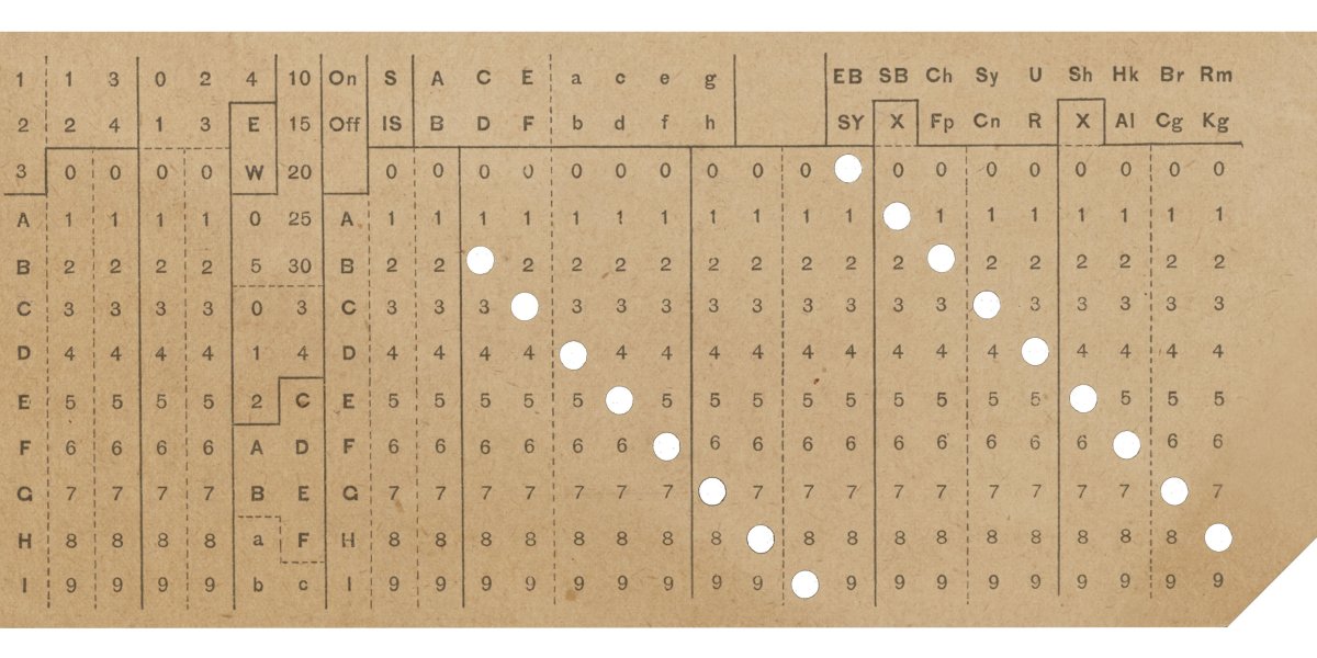 Image 8 of Plate, punch card, and instructions for Herman