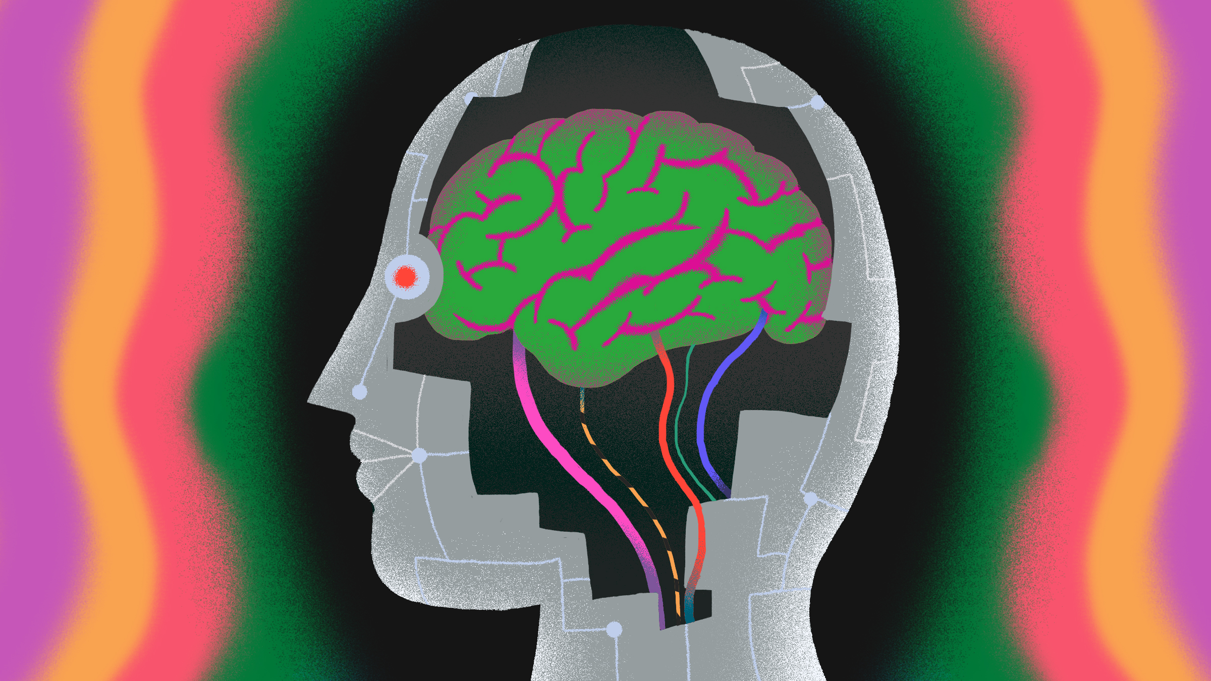 Conceptual illustration of a brain