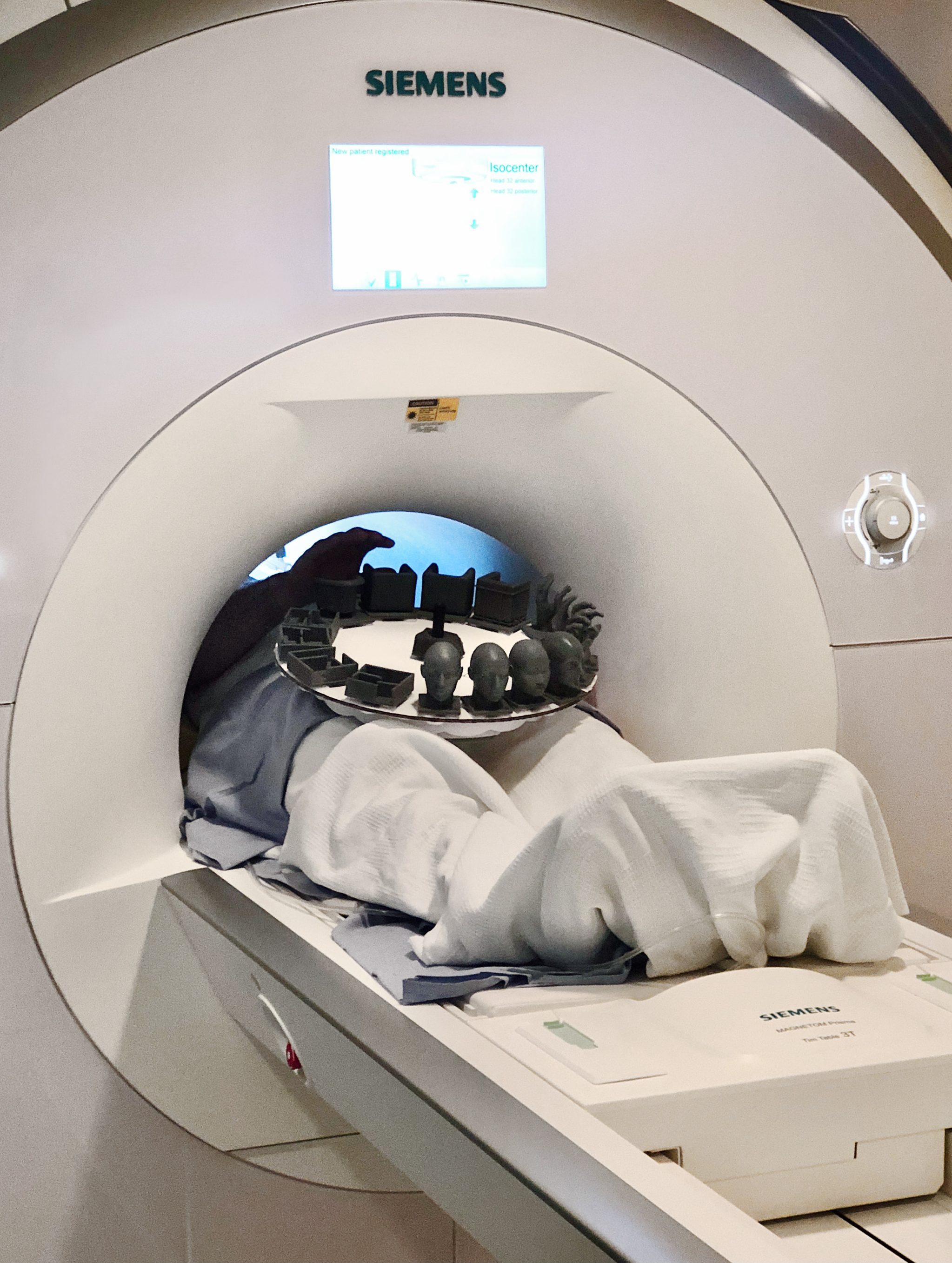 subject inside MRI scanner