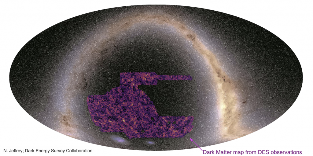 carte de la matière noire