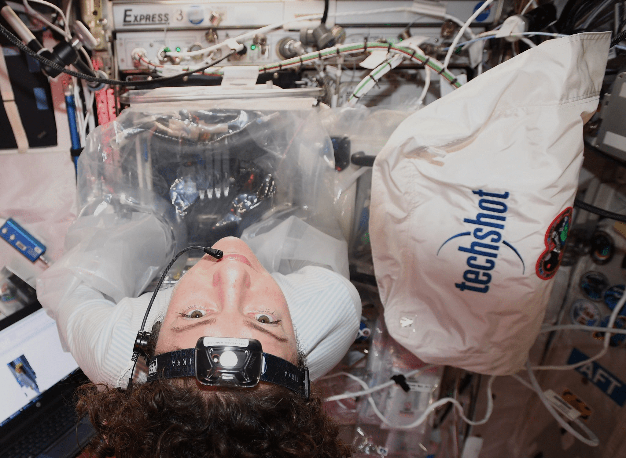 BFF in use on the ISS by Jessica Meir