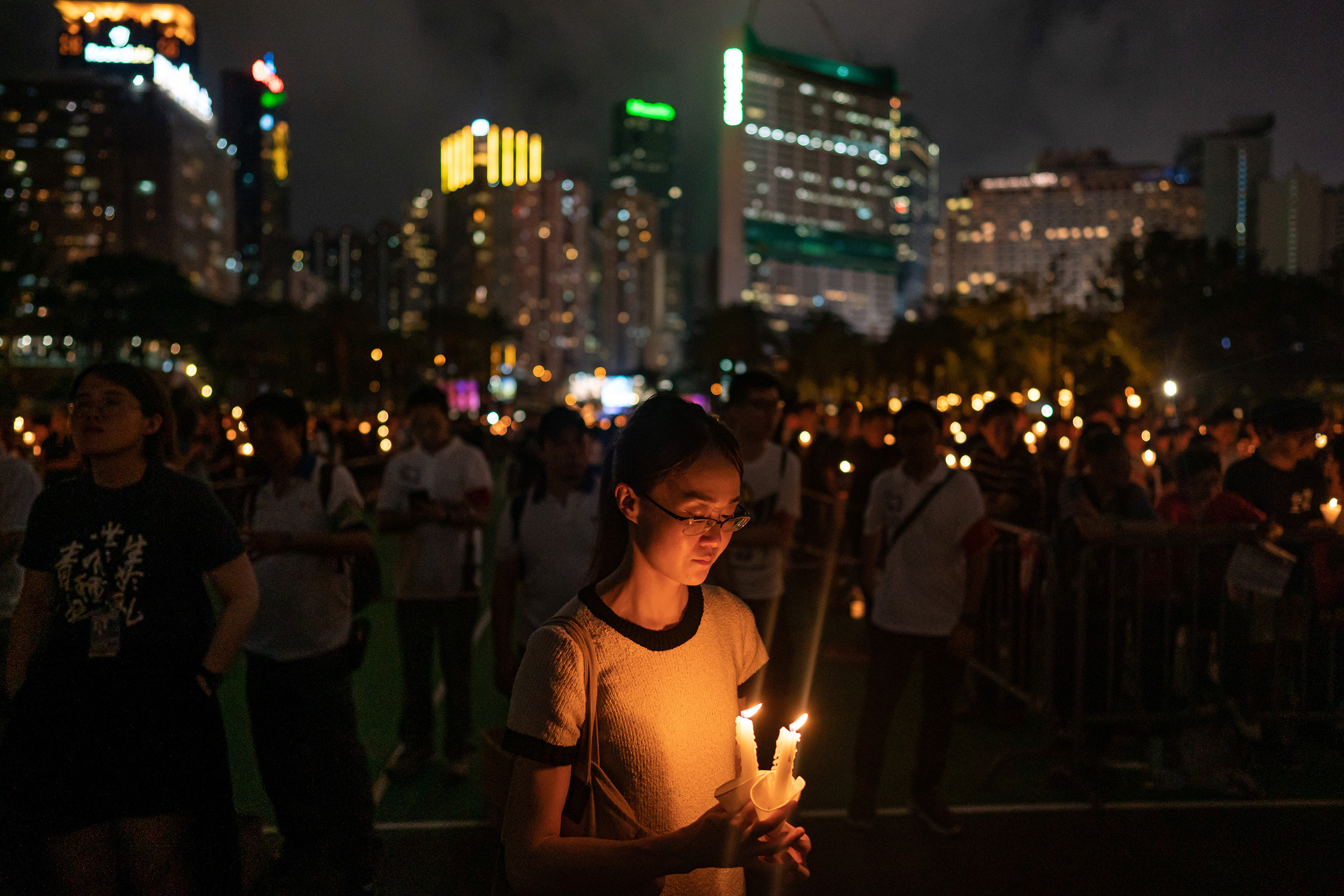 vigil in Hong Kong