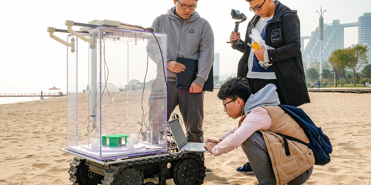 A desert robot depicts the enormous possibilities of AI