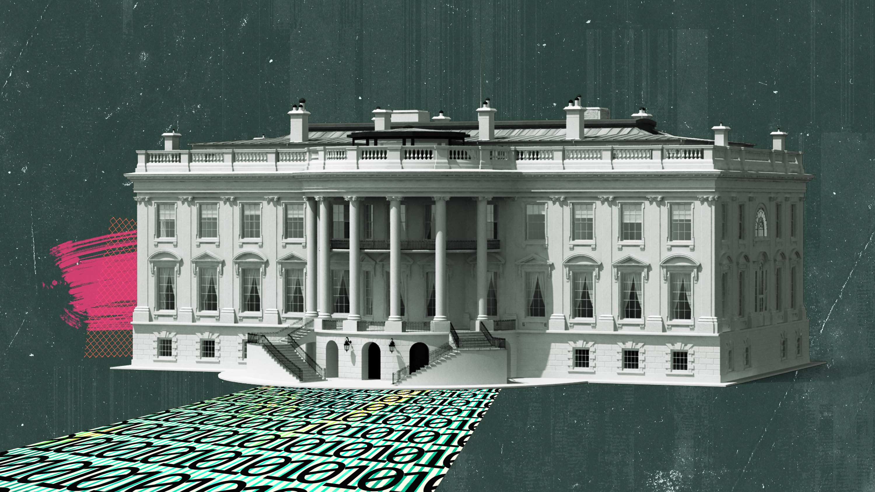 White house cyber concept