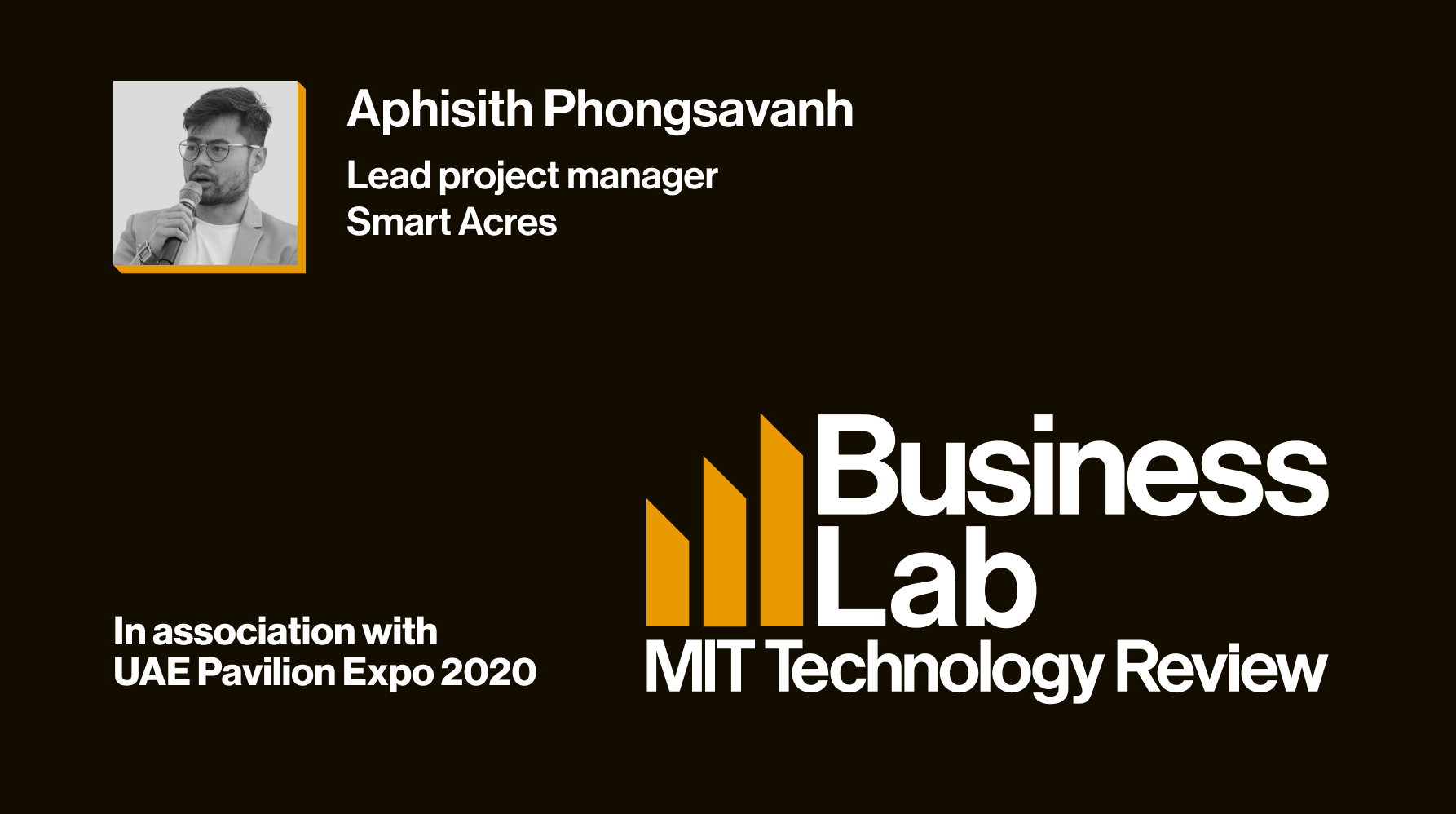 Aphisith Phongsavanh headshot business lab card