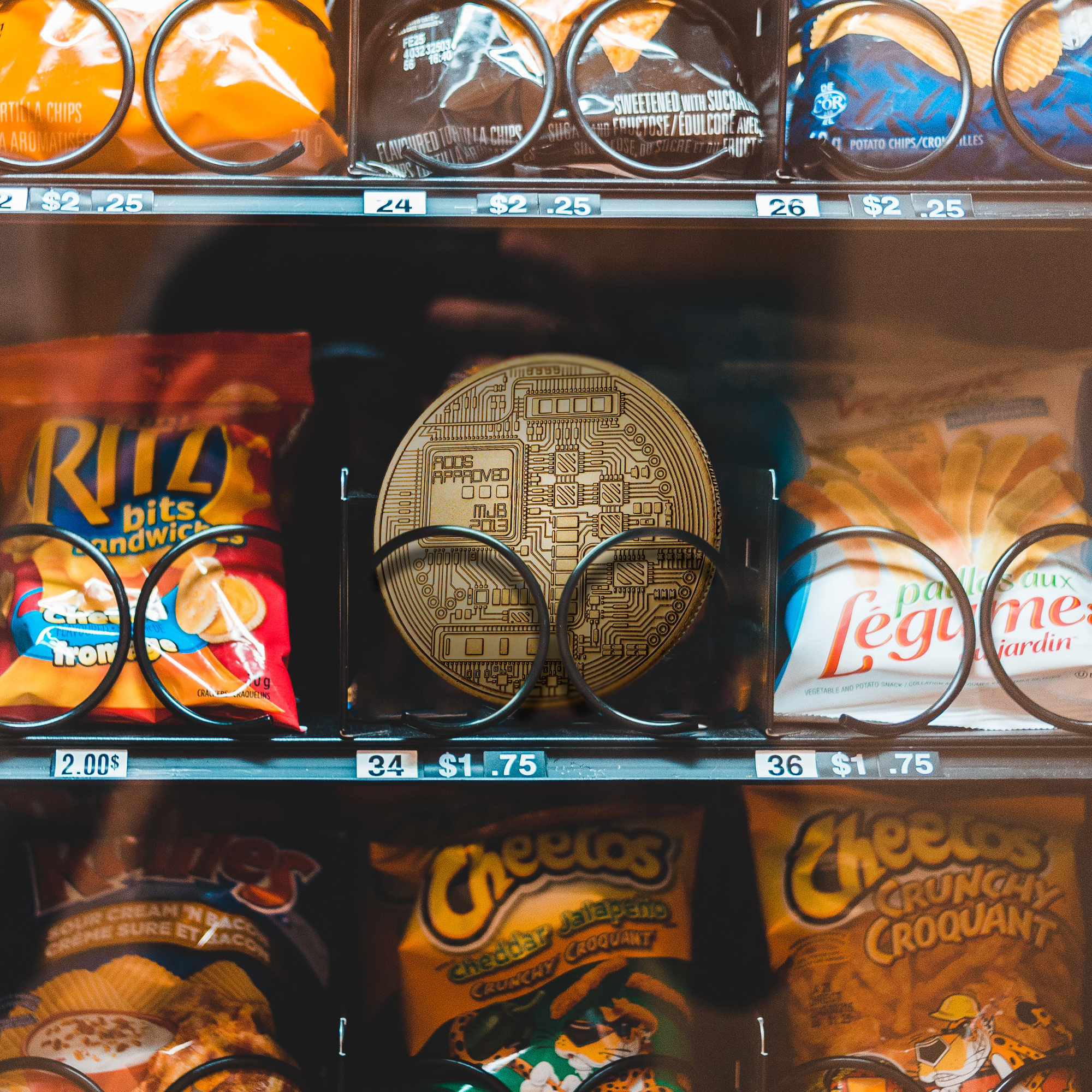 Crypto vending machine concept