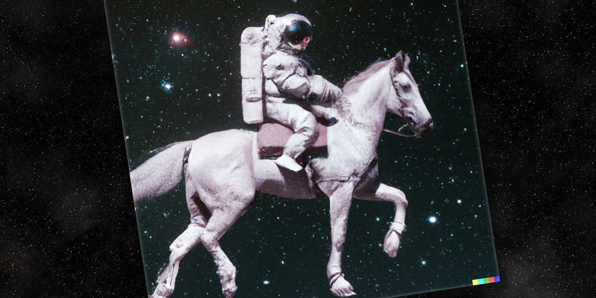 Este astronauta a caballo es un hito en la capacidad de la IA para dar sentido al mundo
