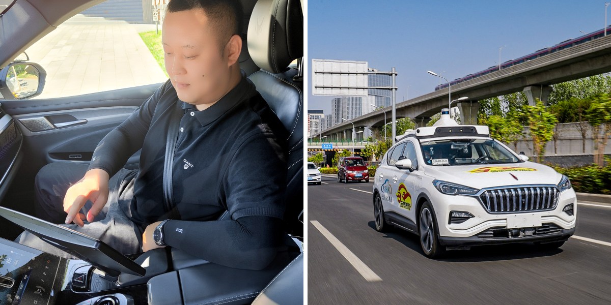 A day within the lifetime of a Chinese robotaxi driver