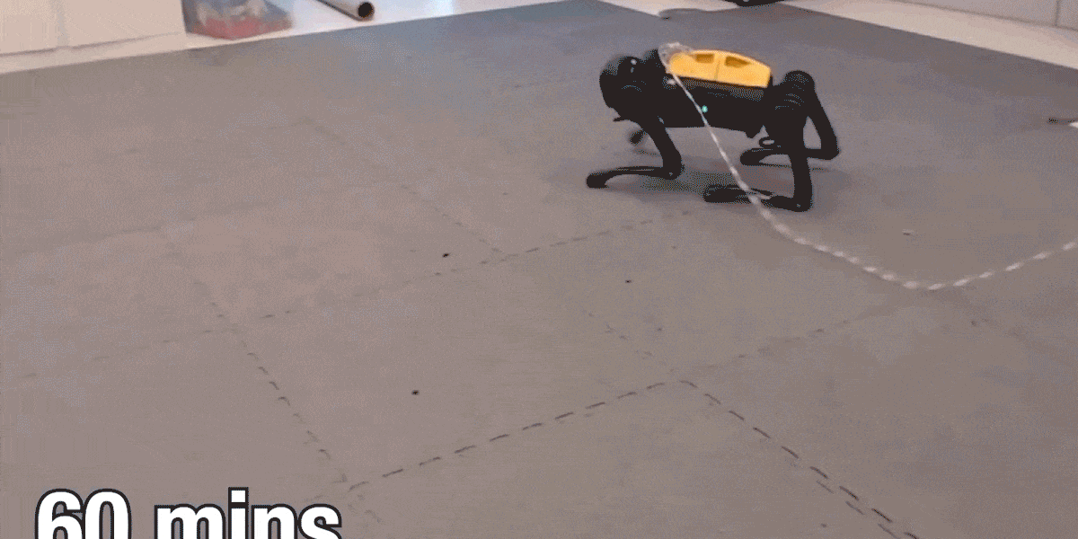 This robot dog just taught itself to walk