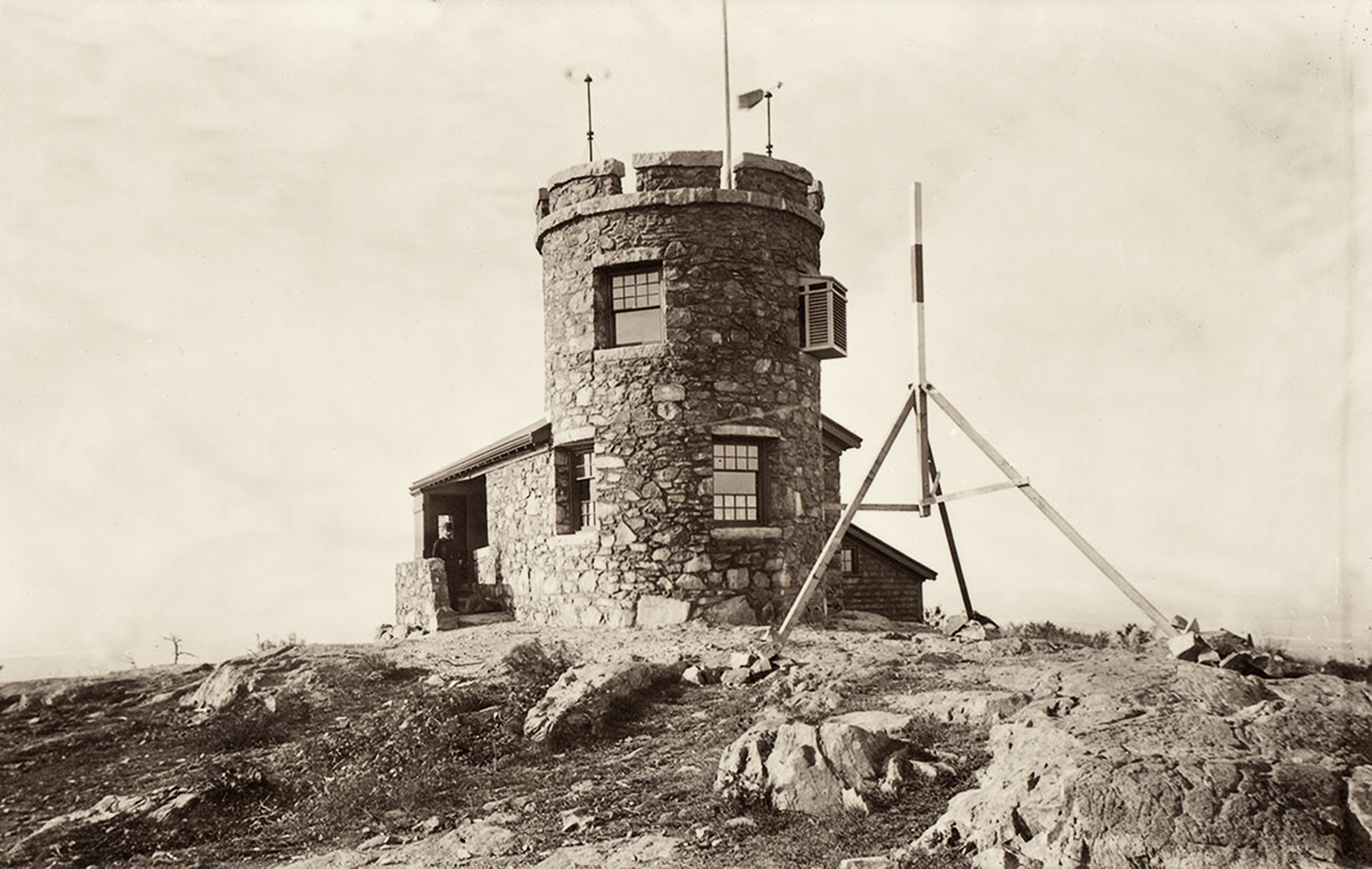 north view of Blue Hill Observatory in 1885