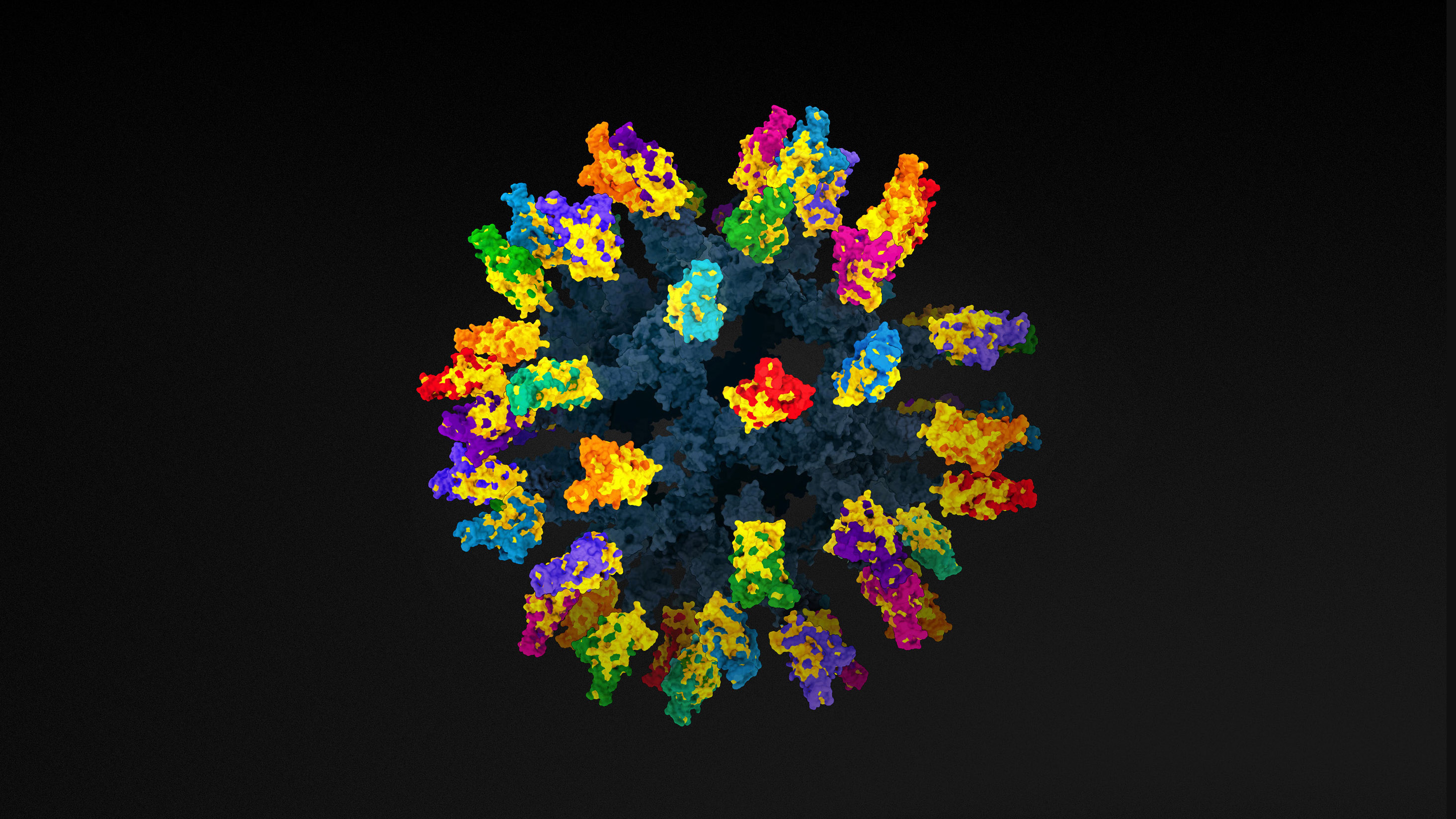 3D model of the mosaic nanoparticle vaccine