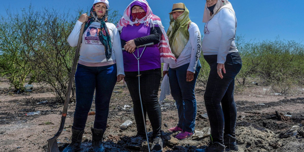 The moms of Mexico’s lacking use social media to seek for mass graves