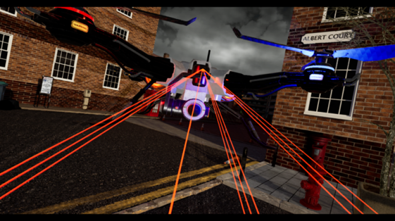 Screenshot from VR experiment