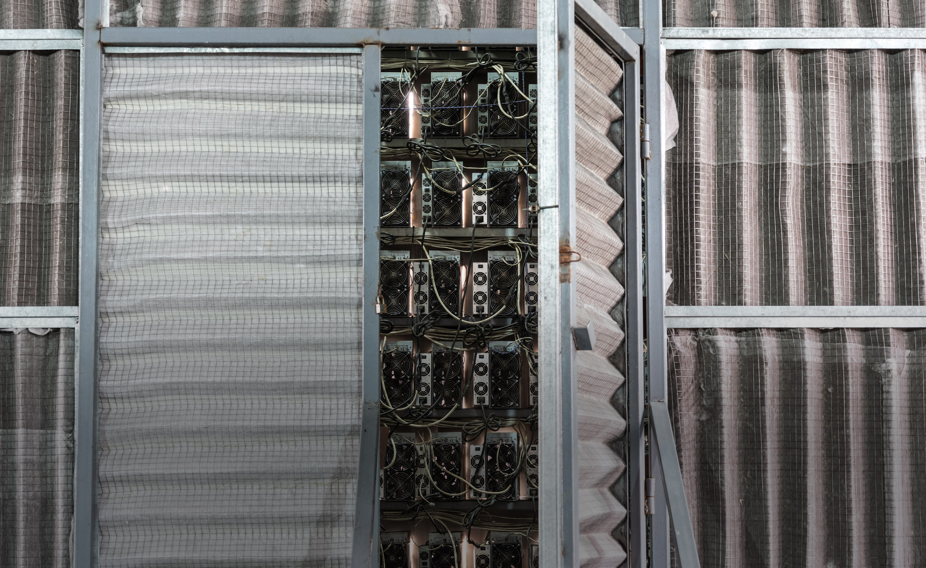 view into a server room in Khazakhstan