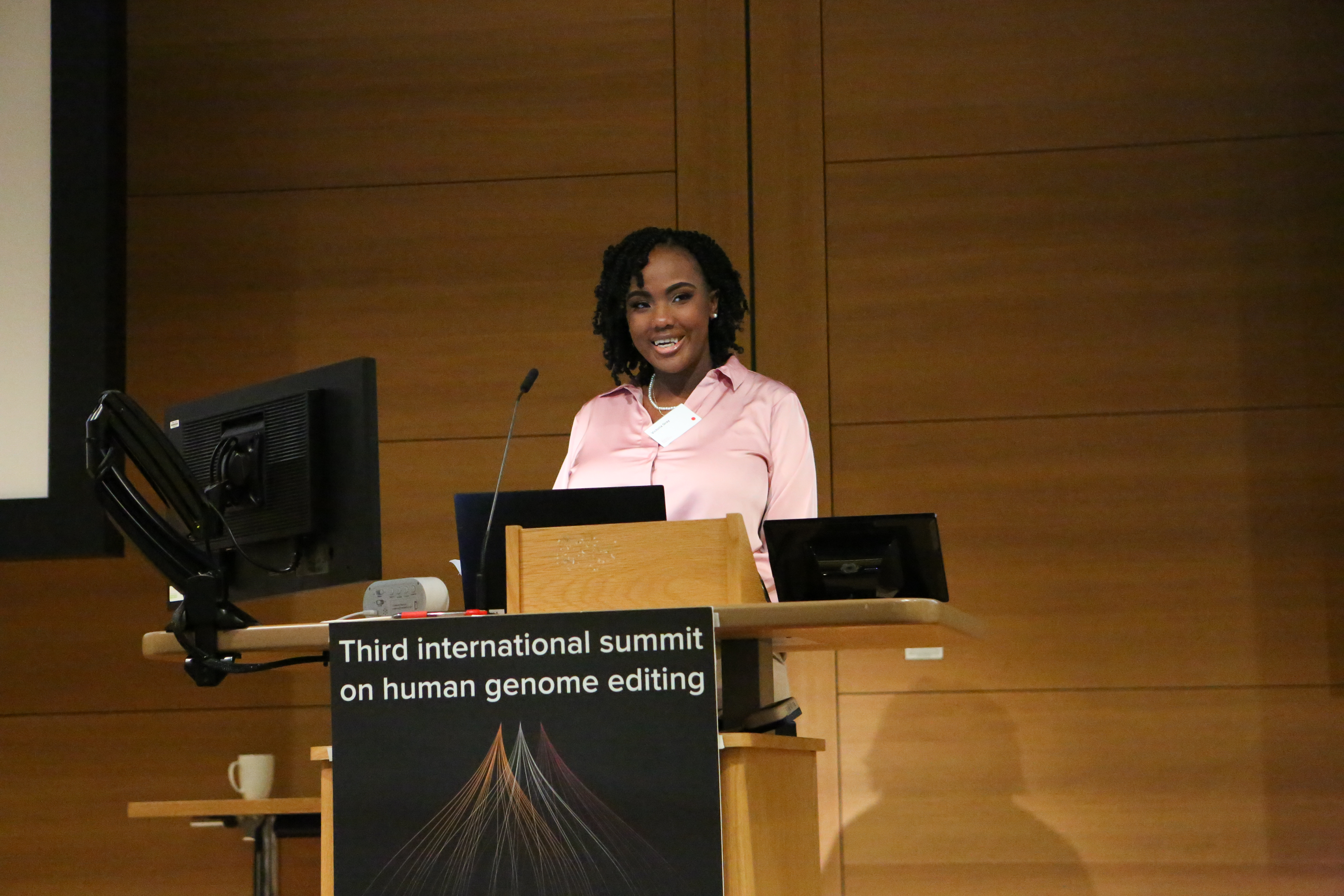 Victoria Gray at the human genome editing summit in London this week