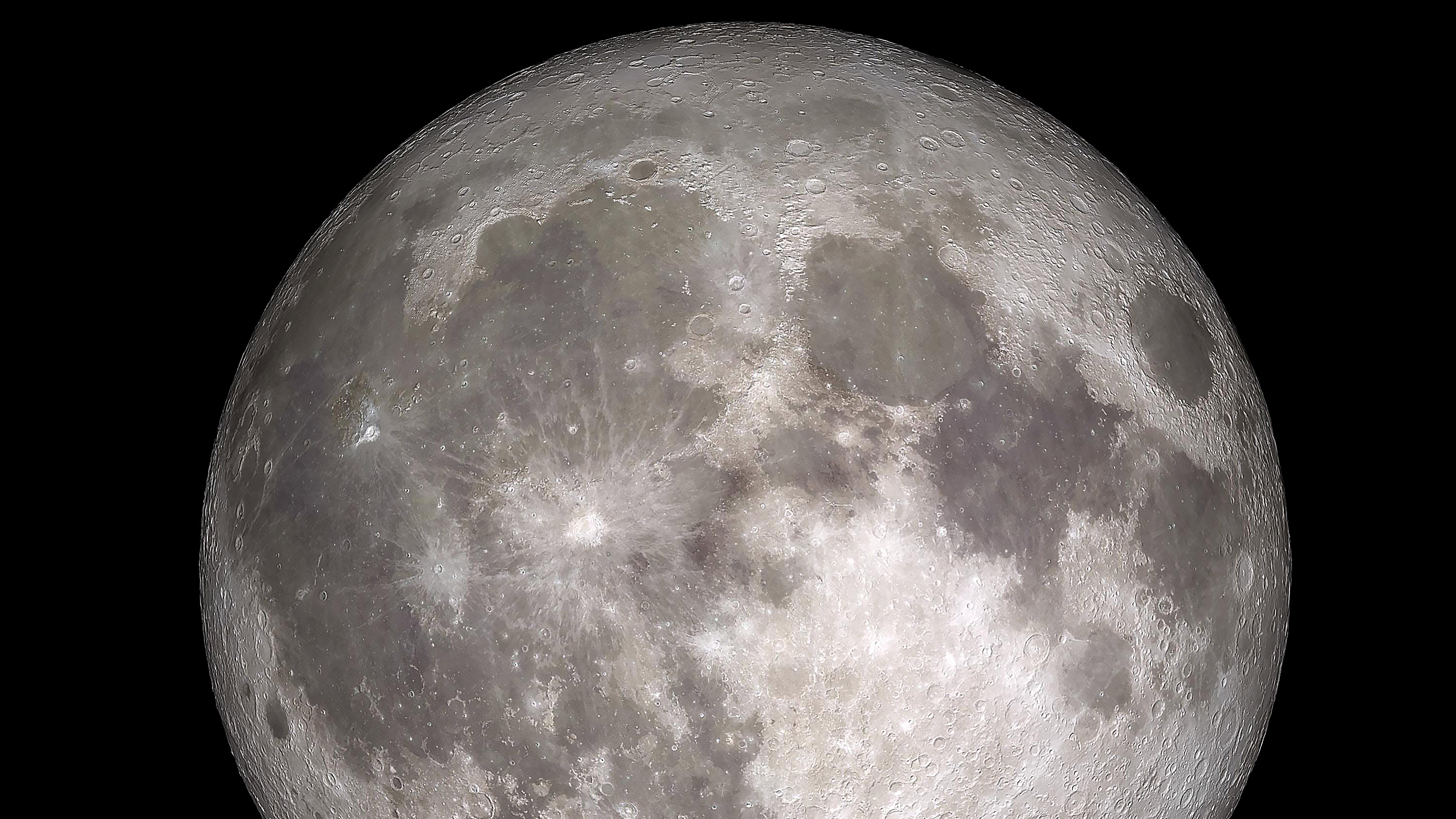 closeup of the Moon
