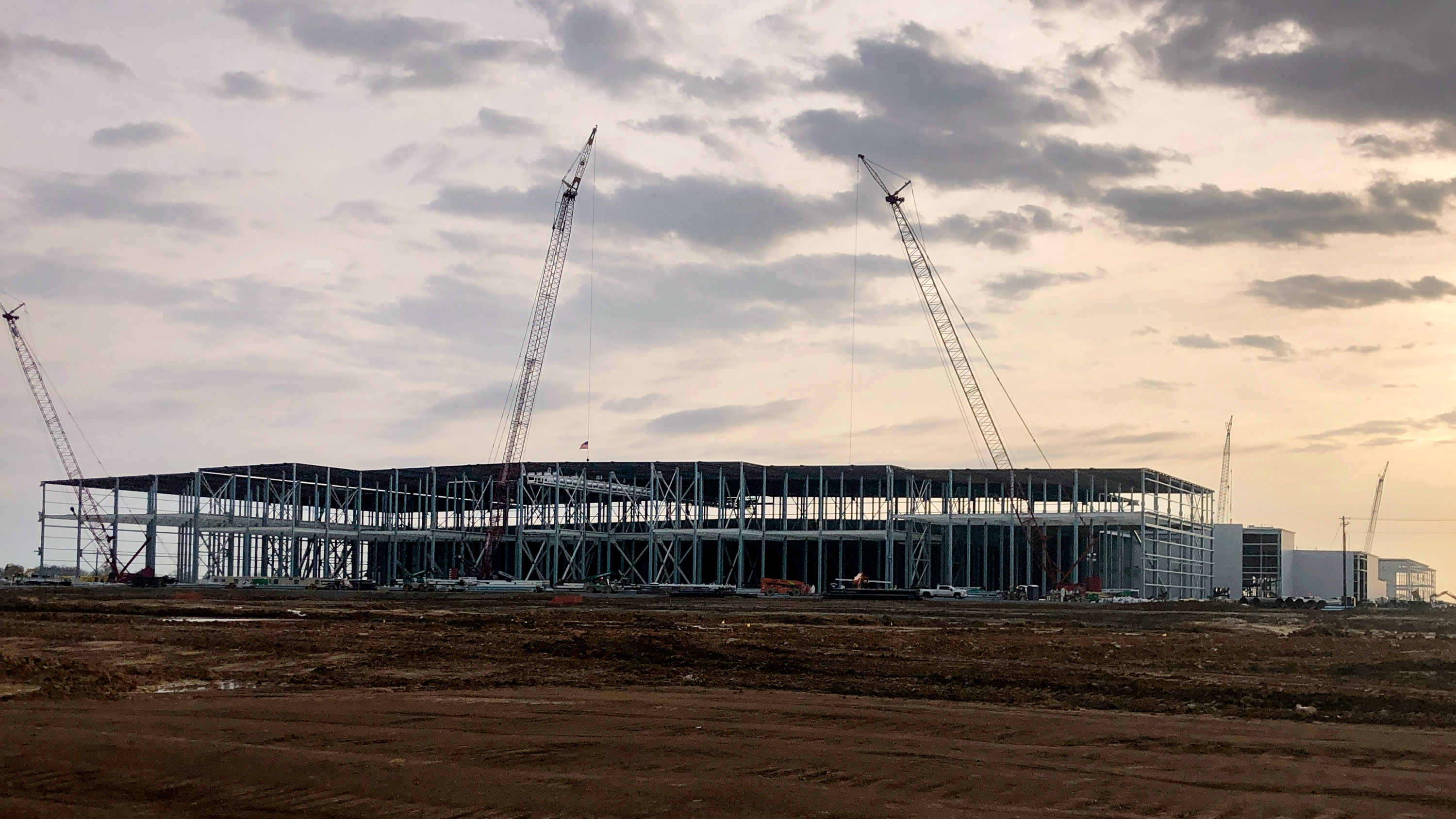 Construction continues on a battery plant, part of a $5.6 billion joint project by Ford Motor Co. and battery maker SK on March 24, 2023, in Stanton, Tenn