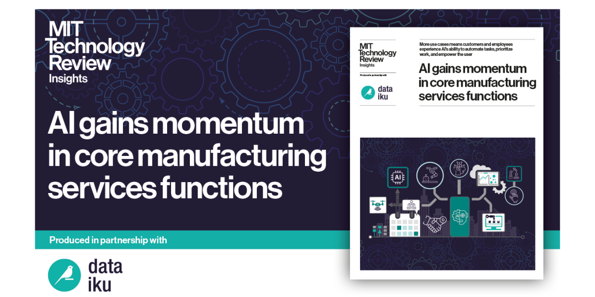 AI gains momentum in core manufacturing services functions