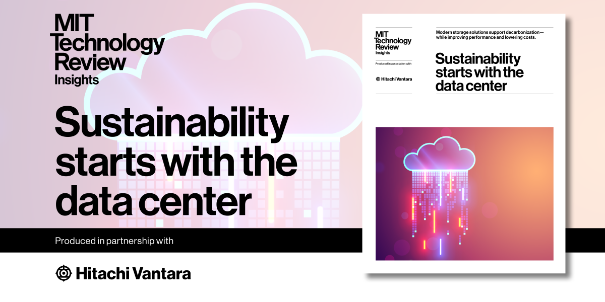 Sustainability starts with the data center