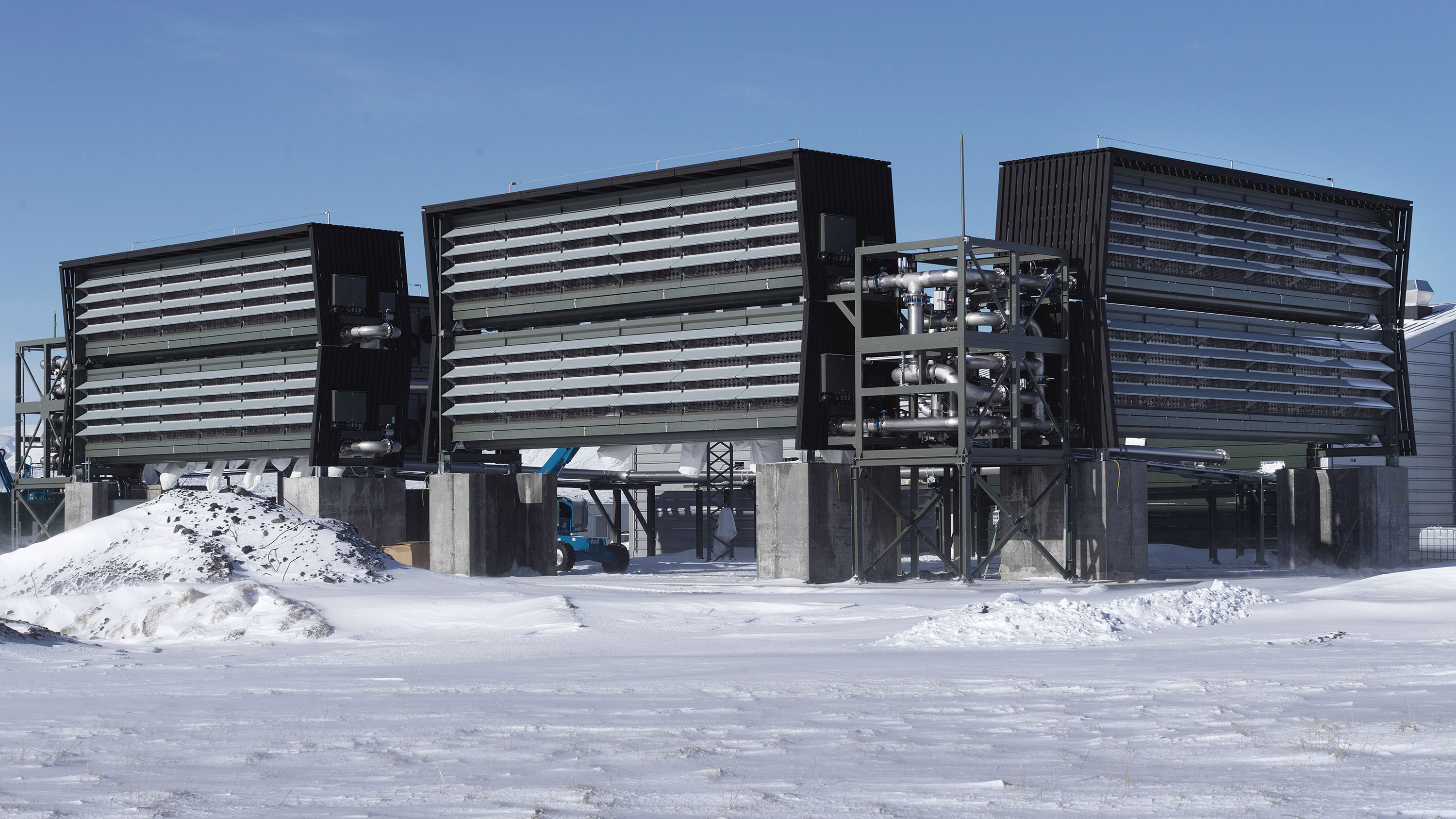 Climework's Orca plant in the snow of Iceland