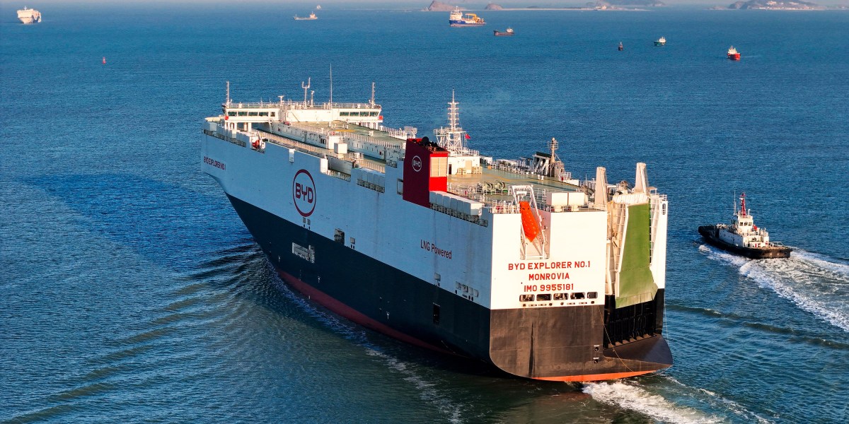 Por qué BYD está irrumpiendo en el transporte marítimo