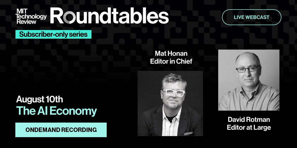 Roundtables: The AI Economy