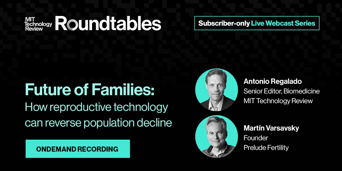 Roundtables: Future of Families: How reproductive technology can reverse population decline