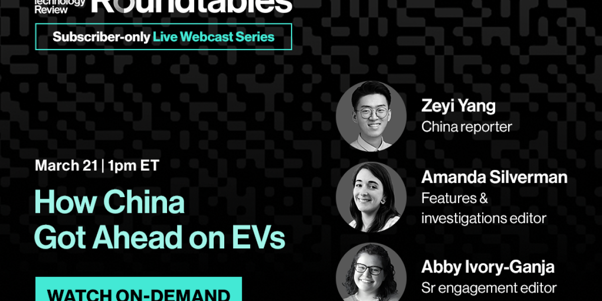 Roundtables – How China Got Ahead on EVs