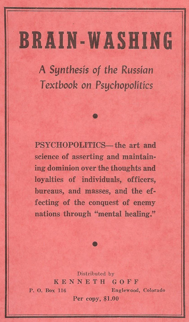 a pamphlet cover of 